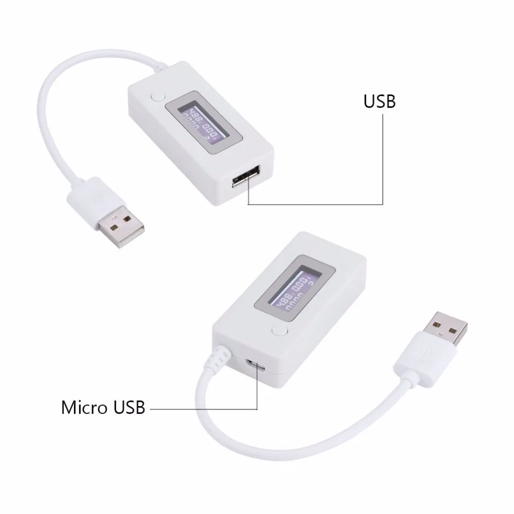 Новое поступление lcd Micro USB зарядное устройство для батарей Емкость Напряжение Ток Тестер метердетектор для смартфона мобильный Банк питания