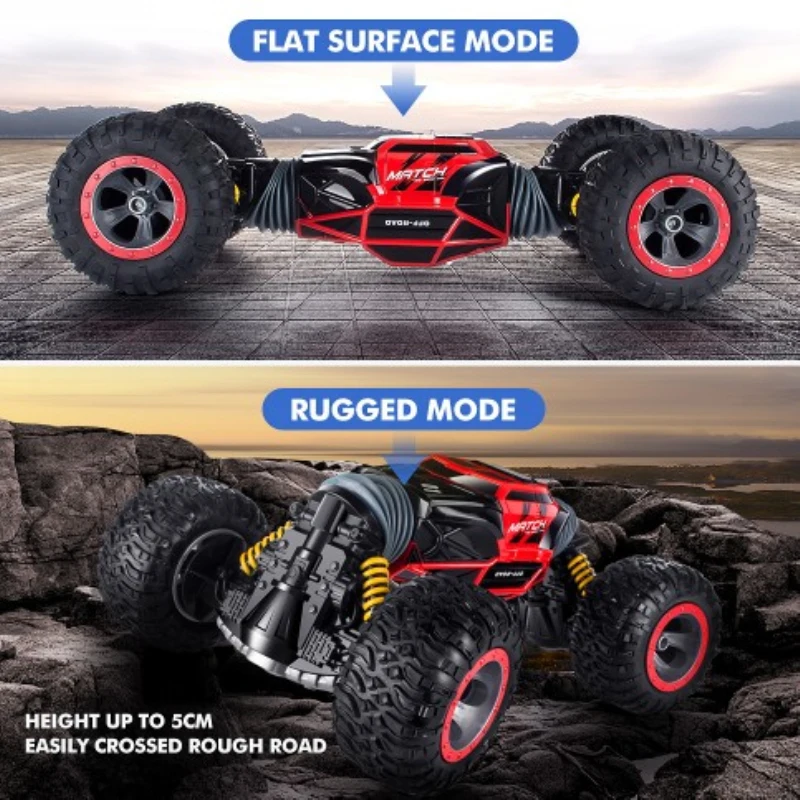 Радиоуправляемый автомобиль 4WD двухсторонний автомобиль-трансформер на