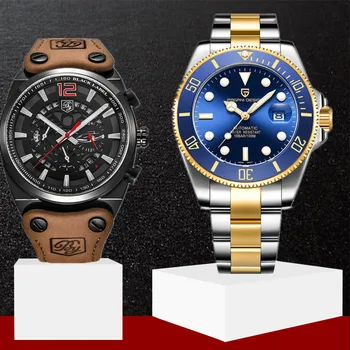 

PAGANI Design Brand New Classic Luxury Men Automatic Watches Stainless Steel Waterproof Mechanical Watch Relogio Masculino+Box