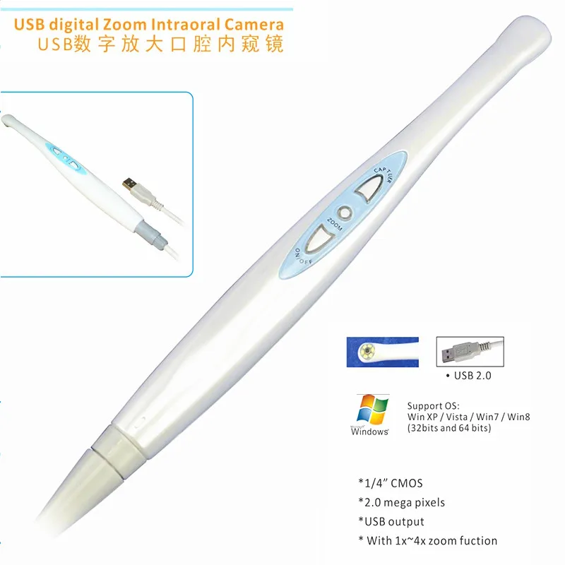 High Quality 2016 New USB Dental Intraoral Camera 2.0 Mega Pixels MD930U NEW Arrival 6 LED Light dental endoscope