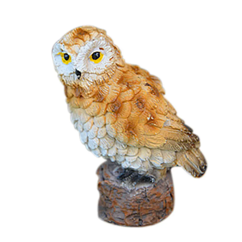 

Mini Outdoor Simulation Garden Decoration Miniature DIY Gifts Bonsai Cute Craft Micro Landscape Patio Resin Home Imitation Owl