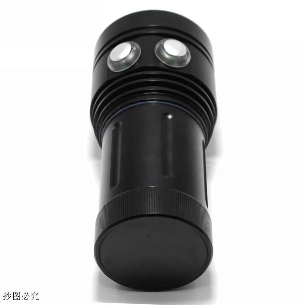 Azul à Prova Branco + 4x Vermelho + 4x Lumens - Dwaterproof Água Mergulho Lanterna Luz Fotografia Subaquática 8000 6 Led uv 8 vermelho + 4x uv azul à prova