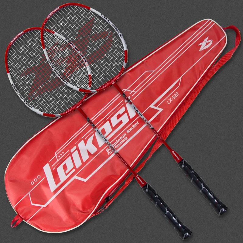 Aluminum Alloy 2pcs Badminton Racket Easy Handle Professional Control