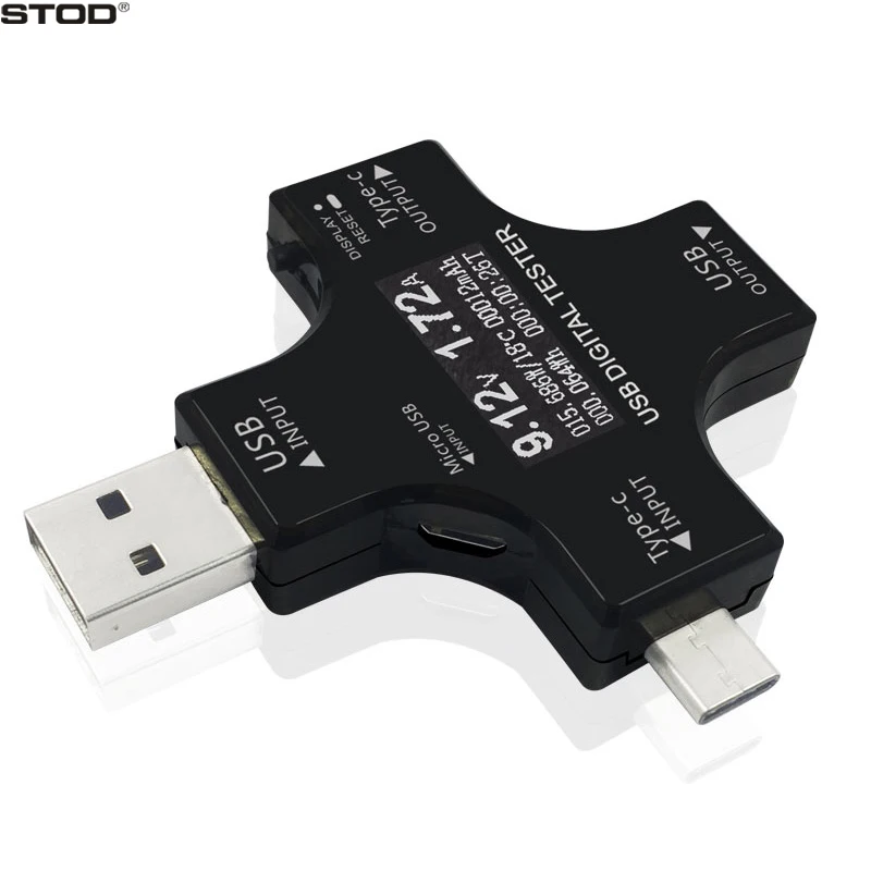 STOD usb type C PD тестер напряжения постоянного тока до 30 в ток 5A OTG Быстрая зарядка 3 0