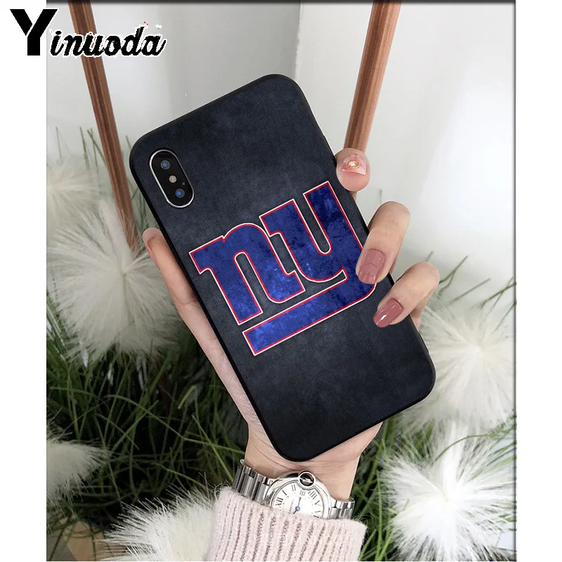 Yinuoda New York Giants TPU мягкие Аксессуары для телефонов Чехол для iPhone 6S 6plus 7 7plus 8 8Plus X Xs MAX 5 5S XR