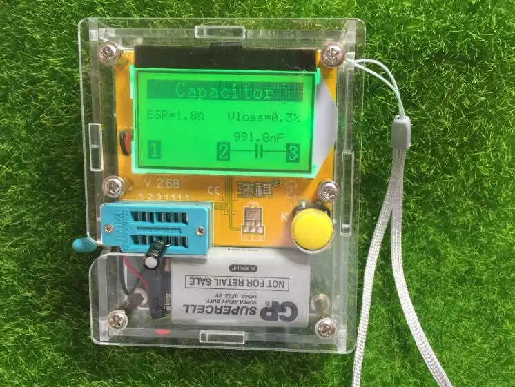 

Mega328 Digital Transistor Tester Diode Triode Capacitance resistance ESR Meter MOS PNP NPN LCR
