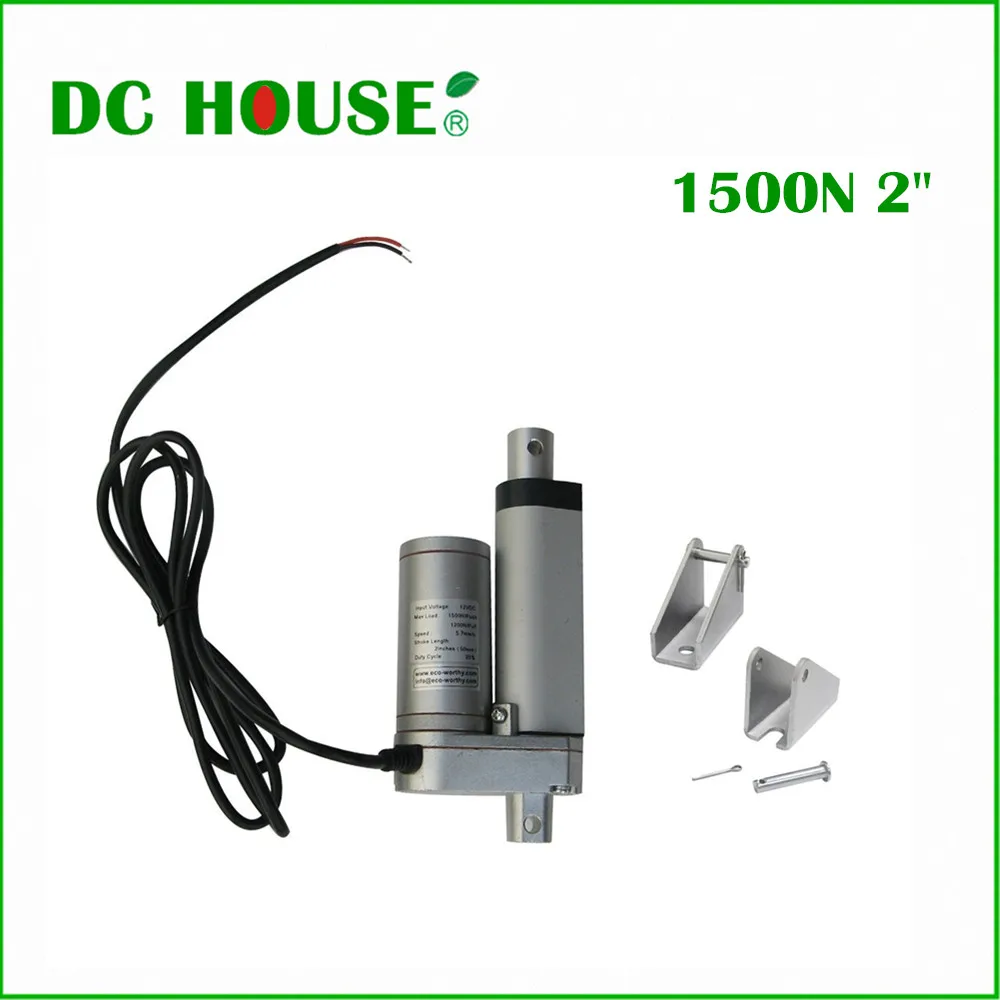 

50mm/2inch Stroke DC 12V Heavy duty 1500N/330lbs Load multi-function Linear Actuator 2" Electric Motor