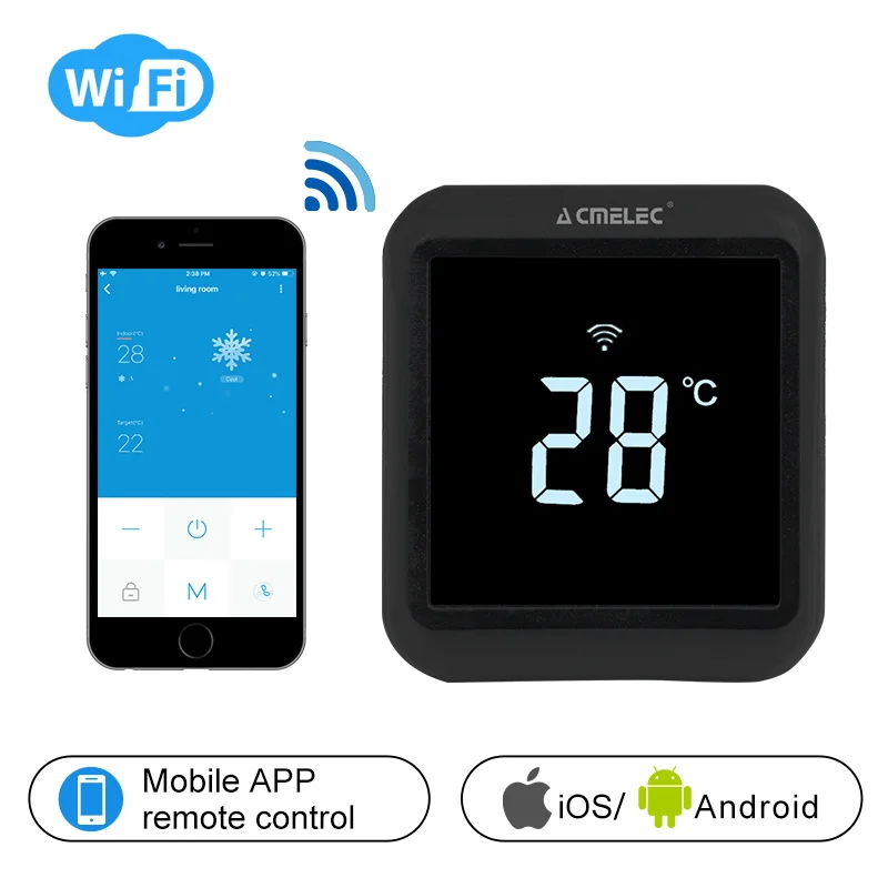 

Temperature Regulator Central Air Conditioner WIFI Thermostat APP Control Temperature AE-58-K Touch Screen LCD