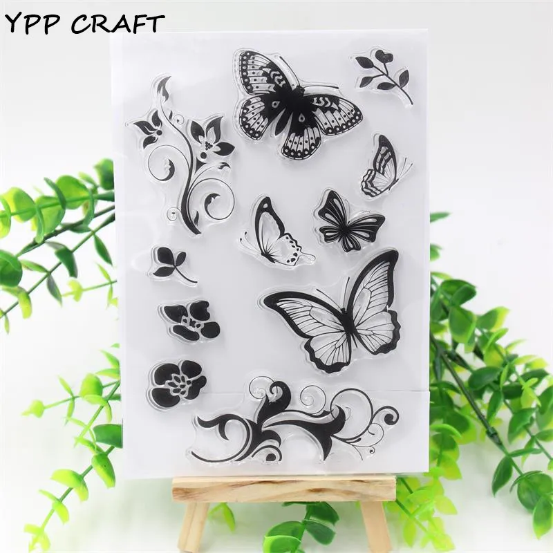 

YPP CRAFT Flowers Transparent Clear Silicone Stamp/Seal for DIY scrapbooking/photo album Decorative stamp sheet 792