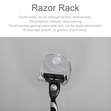 Пластик супер держатель на присосках для бритвы стойки Ванная комната бритвы держатель на присоске для хранения бритвы стойки держатель для бритвенных станков