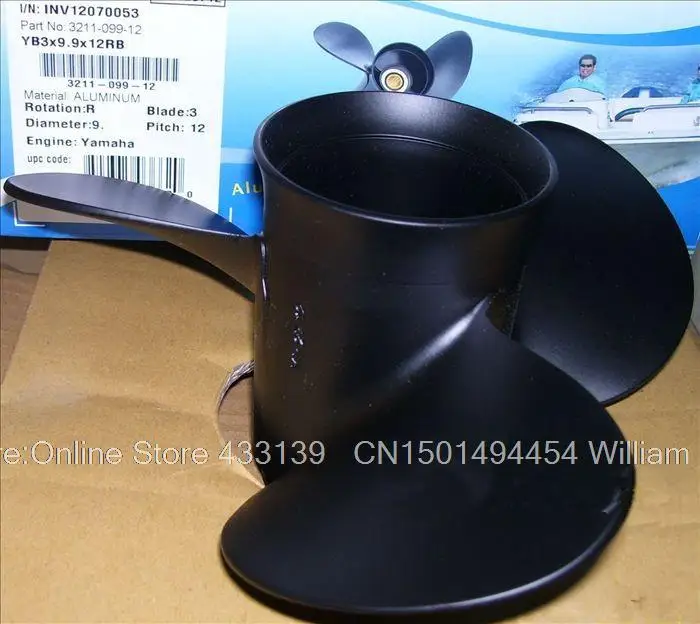 

Free shipping Propeller for Yamaha Hidea Parsun 25 to 30 HP outboard 12 inch professional quality propeller 9.9*12