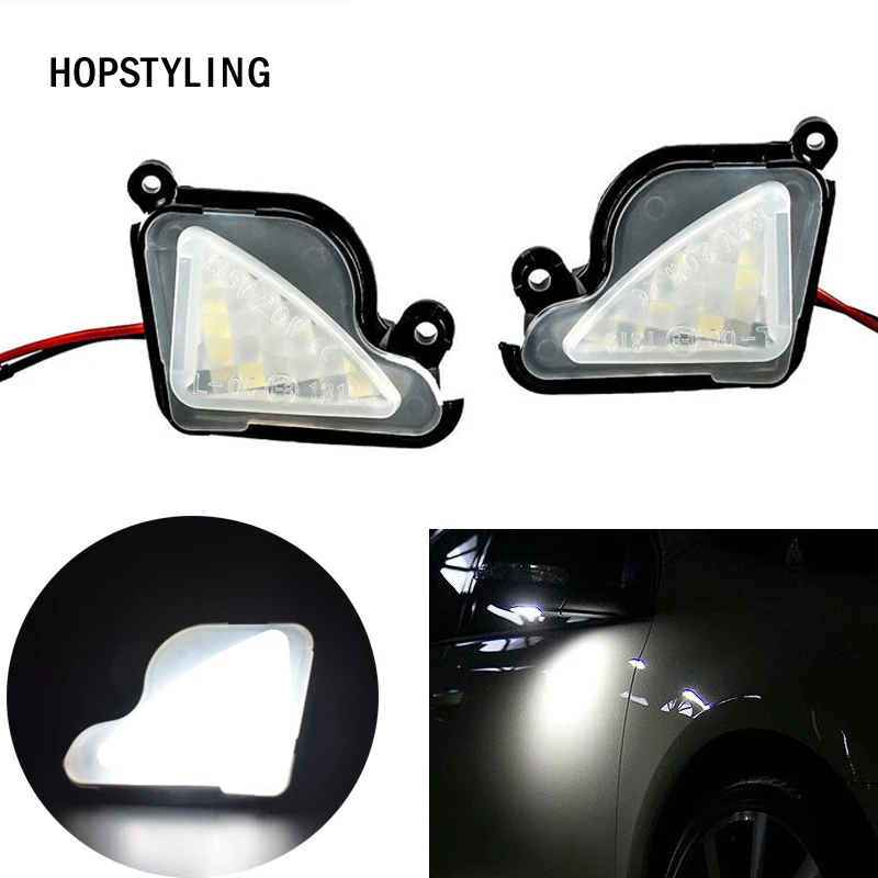 

2Pcs LED Side Under Mirror Puddle Light Lamp For Skoda Octavia Mk3 Estate Combi 2012-2017 for Skoda Superb B6 Error Free