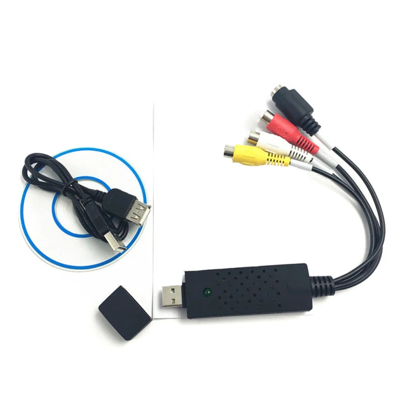VHS к цифровому конвертеру файлов Экспресс USB 2,0 к Видео Grabber Аудио AV ТВ Карта VDX99