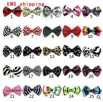 

300pc/lot EMS shipping New Colorful Handmade Adjustable Puppy Dog Pet Tie Bow Ties Cat Neckties Dog party Grooming Supplies BN03
