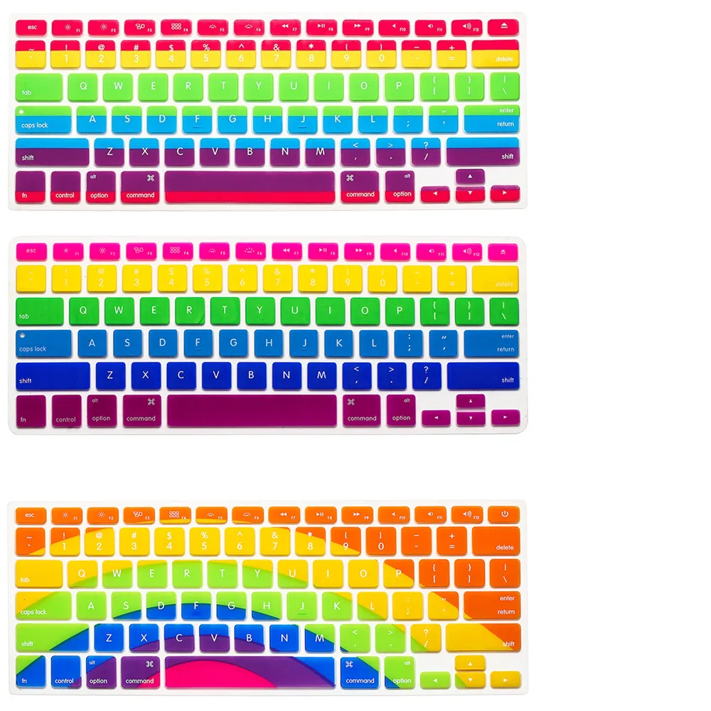 Funda Protectora Con Dise o De Arco ris Para Teclado De EE UU Para MacBook Air De 13 Pulgadas 