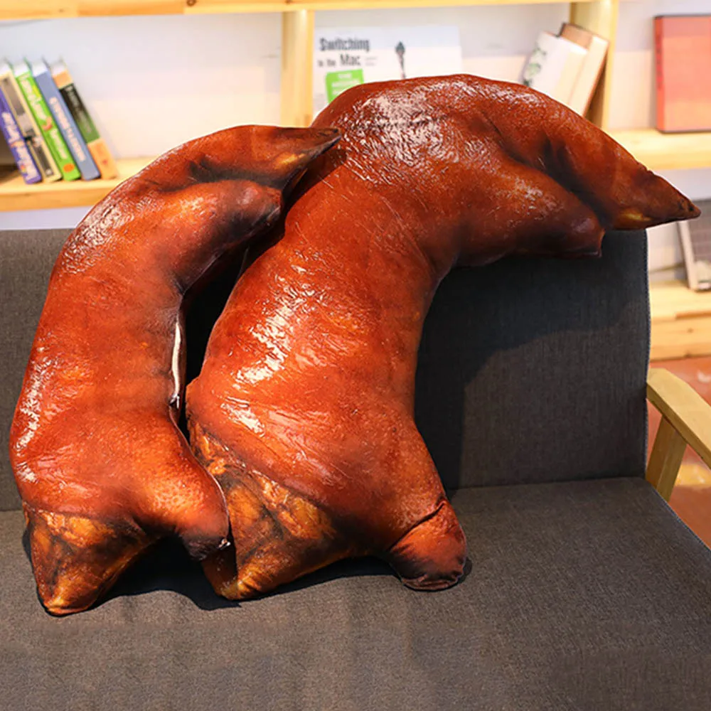

Funny bizarre sauce elbow cold elbow Realistic Trotters Pillow Simulation pigshoe salty pig hand pillow Pork elbow cushion