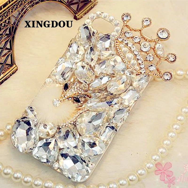 imágenes para Xingduo corona de cristal de diamante claro rhinestone volver case para iphone 7 6 6 s plus 5 5c samsung galaxy note 7 5S 5 4 s6 edge plus imágenes para Xingduo corona de cristal de diamante claro rhinestone volver case para iphone 7 6 6 s plus 5 5c samsung galaxy note 7 5S 5 4 s6 edge plus