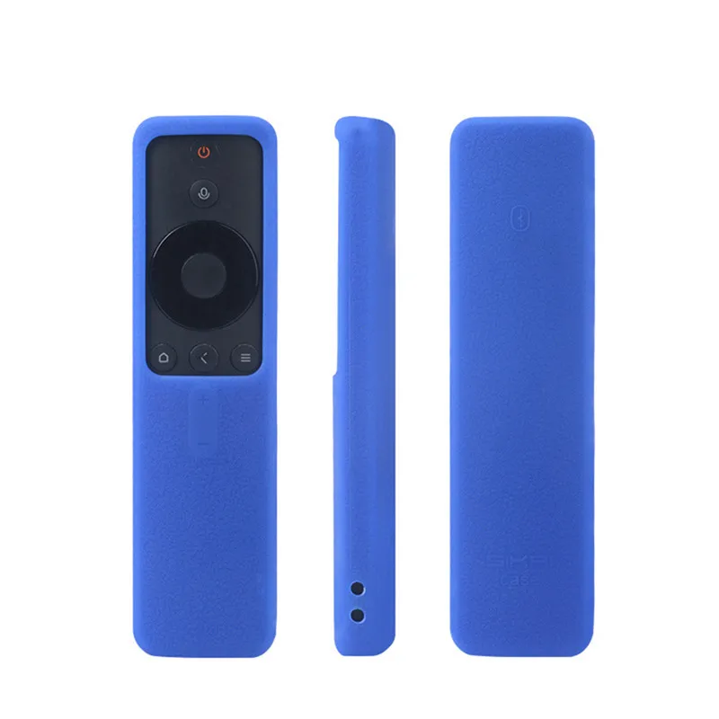 Силиконовый чехол с пультом дистанционного управления, защитный мягкий чехол с защитой от царапин для XiaoMi tv 4A, беспроводной Bluetooth чехол с пультом дистанционного управления - Цвет: Blue