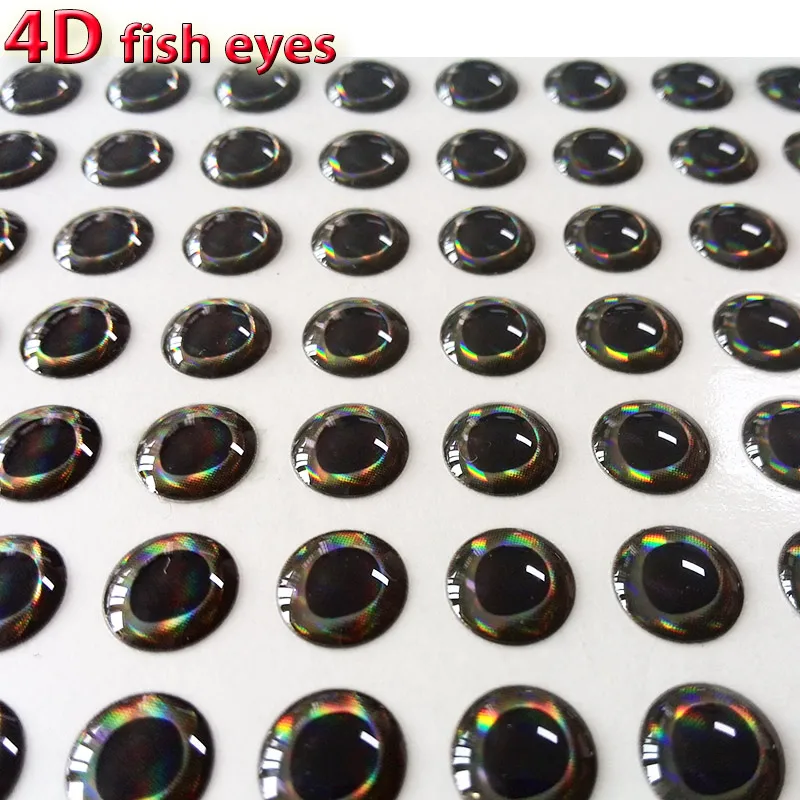 549Pcs 3mm 4mm 5mm 6mm 3D Fishing Lure Eyes Mixed Color Fly Tying Material  Holographic Eye Fishing Accessories Sticker
