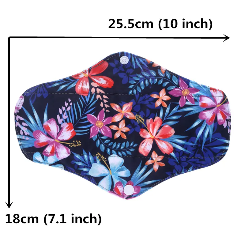 simfamily]7Pcs Regular Flow Menstrual Pads Set Resualable Waterproof Bamboo  Material Inner Daily Use,Wholesale Selling