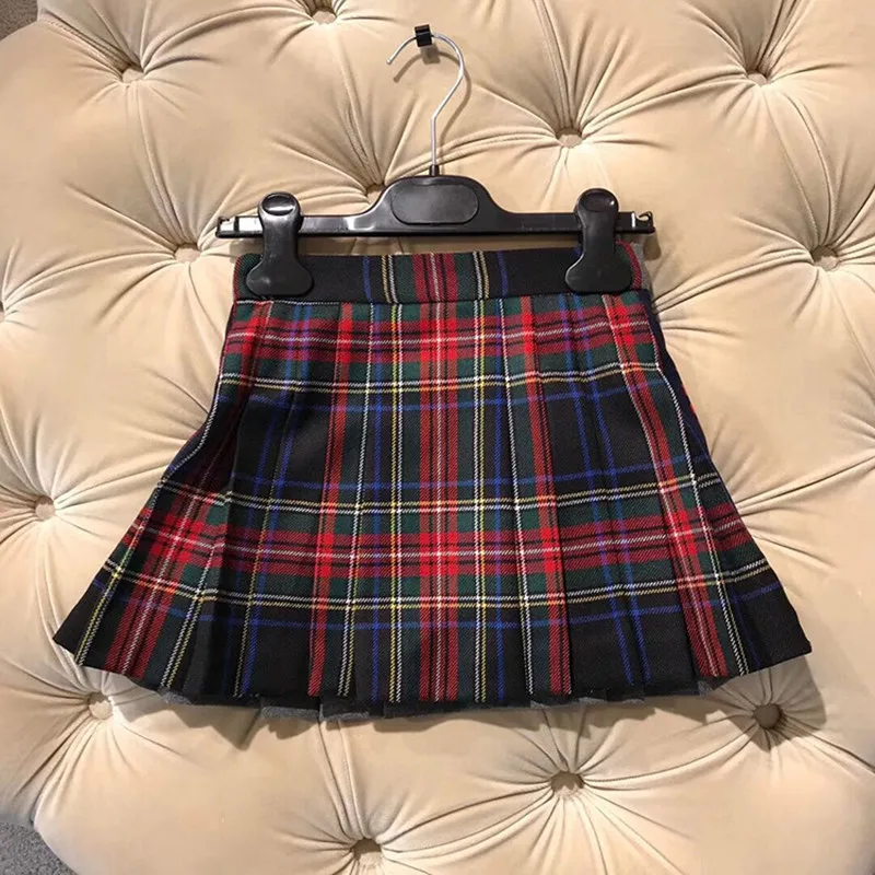 Girls toddler skirts girls plaid skirt spring autumn toddler girl skirt