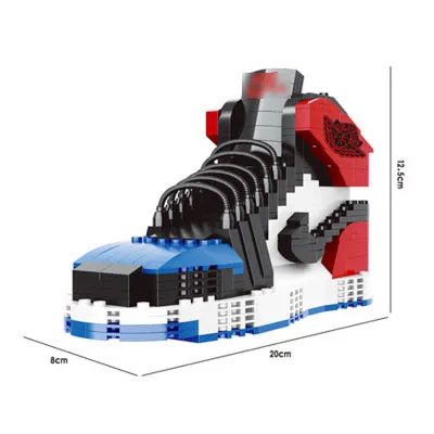 13 различных видов спорта большие баскетбольные кроссовки air jordan brick aj XI XIII III assemable Модель Строительный Блок игрушка для детей Подарки
