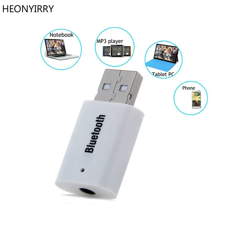 

Bluetooth AUX Mini 3.5mm Interface Dongle USB Wireless V4.1 Audio Music Receiver Adapter for IOS Andriod Phone Tablet PC