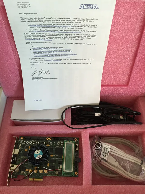 

ALTERA Development Board FPGA Cyclone IV PCIe DK-DEV-4CGX150N SMA HSMCs
