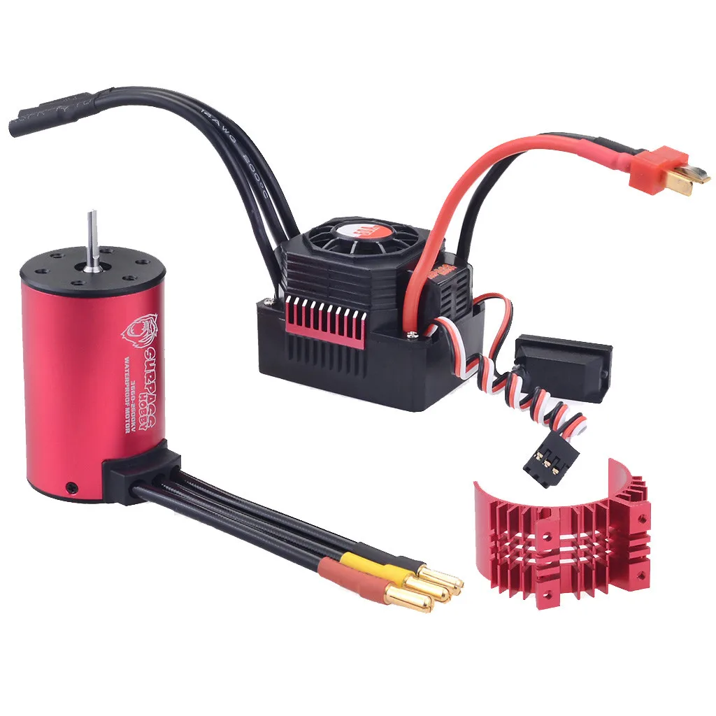 HIINST водонепроницаемый 3660 2600KV бесщеточный двигатель + 60A ESC 2 3S Набор для 1/10 RC