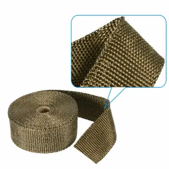 

Top Quality Motorcycle Exhaust Systems Accessories Heat Wrap Titanium WRAP 30M Exhaust Manifold Insulating Starp 10 Cable