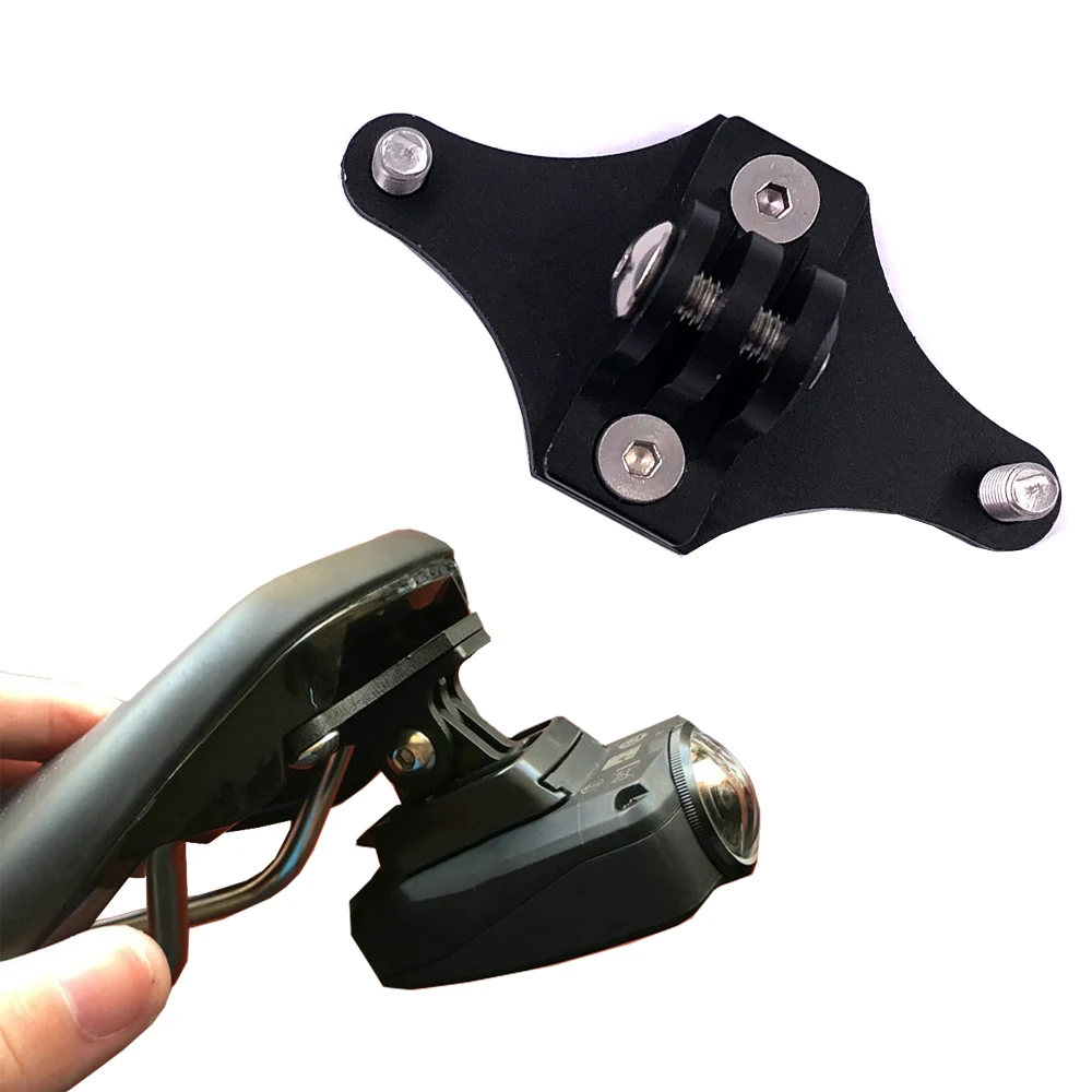Mountain Bike Saddle Rail Camera Rack Mount for GoPro Cylinder Transfer