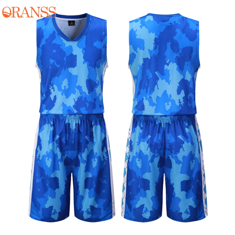 

Personalized Number Name Camouflage Basketball Jersey Sets Man Cool Basketball Clothes Sports Suit Sportwear Training Uniforms