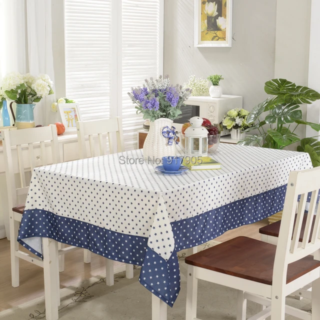 Romantic Stars Print Table Cloth Elegant Table Covers Fashion Blue ... Romantic Stars Print Table Cloth Elegant Table Covers Fashion Blue ...