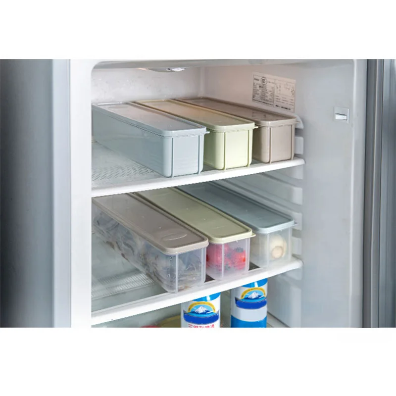 

Refrigerator Food Storage Box With Lid Plastic Drawer Crisper Kitchen Noodle Fruits Container UYT Shop