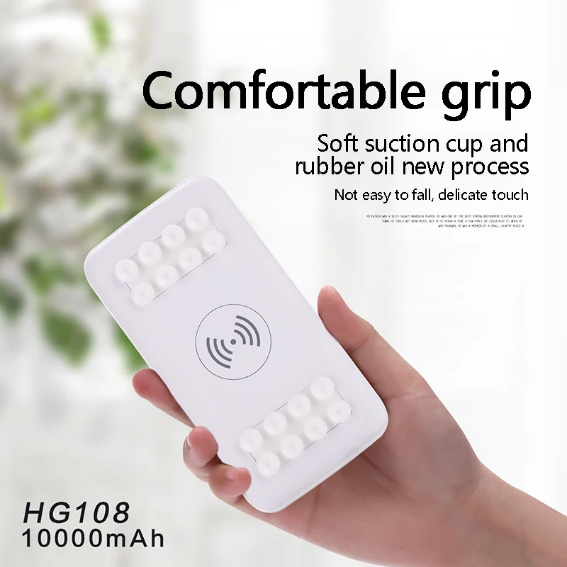 2018 new suction cup type wireless charging treasure 10000mAh lightweight portable mobile phone wireless charger hot sale 2018 new suction cup type wireless charging treasure 10000mAh lightweight portable mobile phone wireless charger hot sale