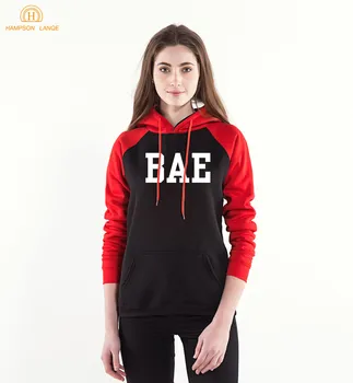 

Kawaii BAE Sweatshirts For Girls 2020 Spring Autumn Fashion Women Raglan Hoodie Casual Harajuku Hooded Pink Women Sweatshirt