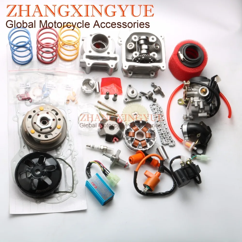 60cc Non-egr Big Bore Kit & 38mm Air Filter & 20mm Carburetor For Kymco Agility 50cc Symply 50cc - Foto 7