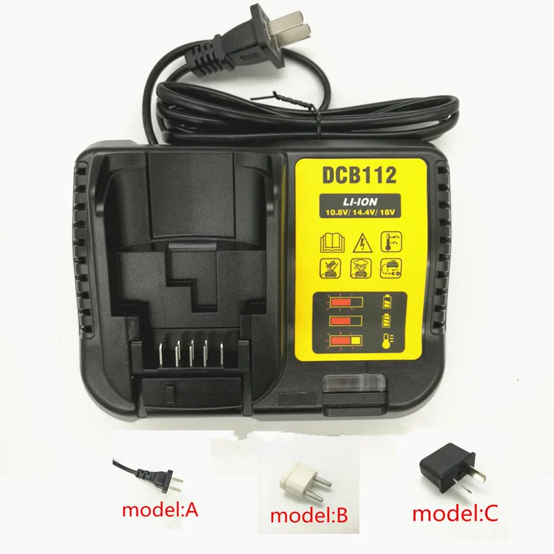 Substituir para Dewalt Acessórios da Ferramenta Carregador 12 14.4 Dcd716 Dcd710 Dcd813 Dcf815 Dcf813 Elétrica Ac220-240v Dcb112 10.8 v