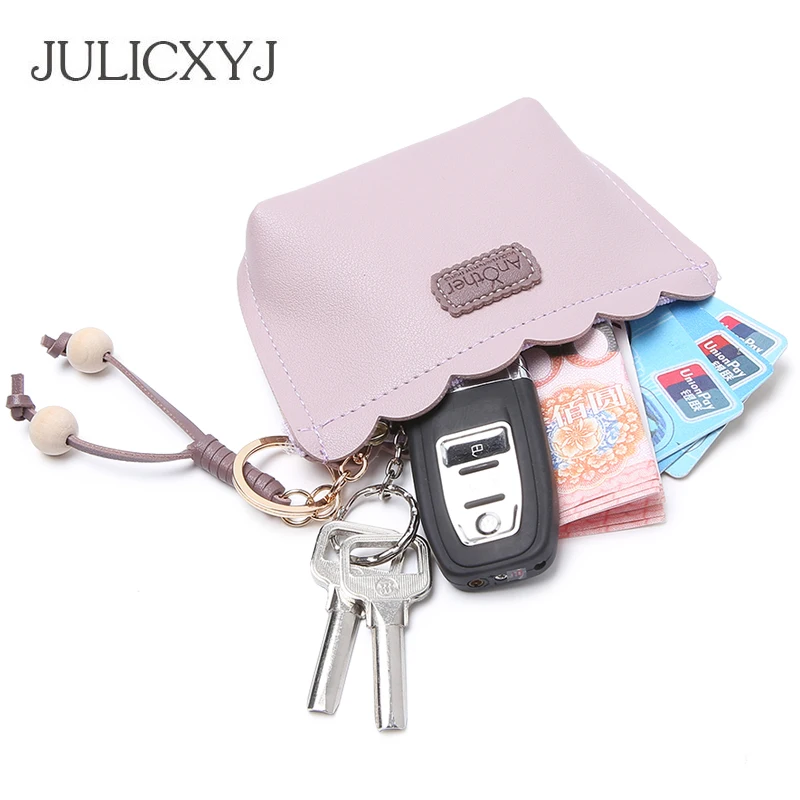 

JULICXYJ Woman's Keyring Coin Purse Fashion Delicate Mini Small Lady Girl Change Wallet Cash Cards Bag Carteira Feminina Mujer