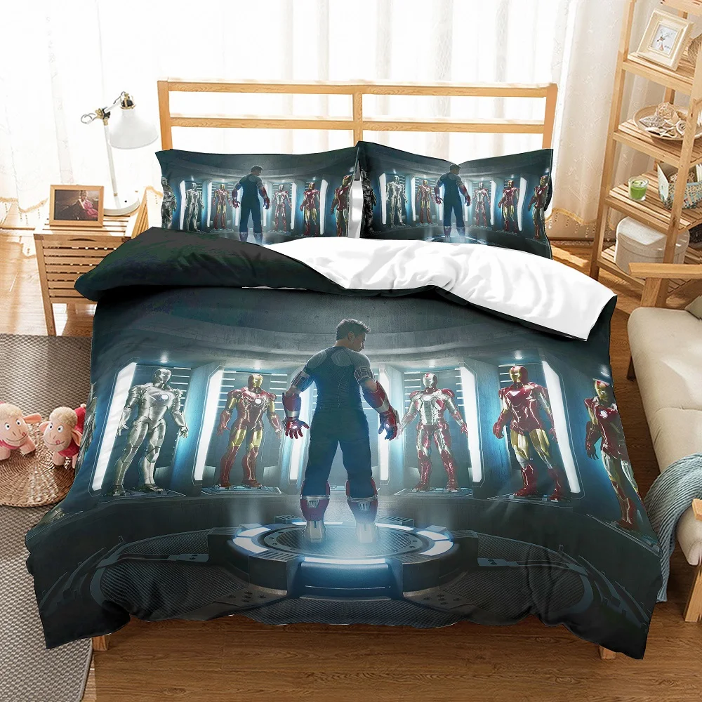 Super Man Boys Duvet Cover Set Iron Man Summons Steel Army Print Black Bedding Set 3PCS with 2 Pillowcase Home Textiles Bed Set Super Man Boys Duvet Cover Set Iron Man Summons Steel Army Print Black Bedding Set 3PCS with 2 Pillowcase Home Textiles Bed Set