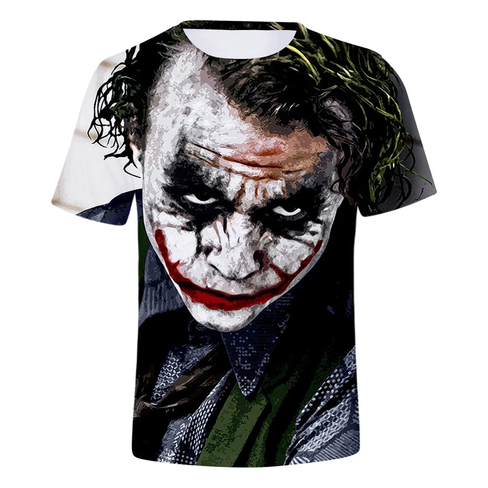 Joker 3D Fashion Cool Print Tshirt Women/Men Humor Super villain Joker