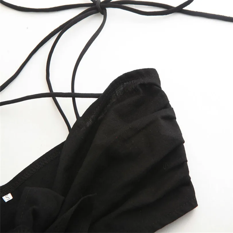 Sexy Bowknot Crop Top Female Camis Beach Bustier Bra Casual Vest Women's Tops Base Shirt Cropped Women's Blouse Wholesale noFB12 (4)