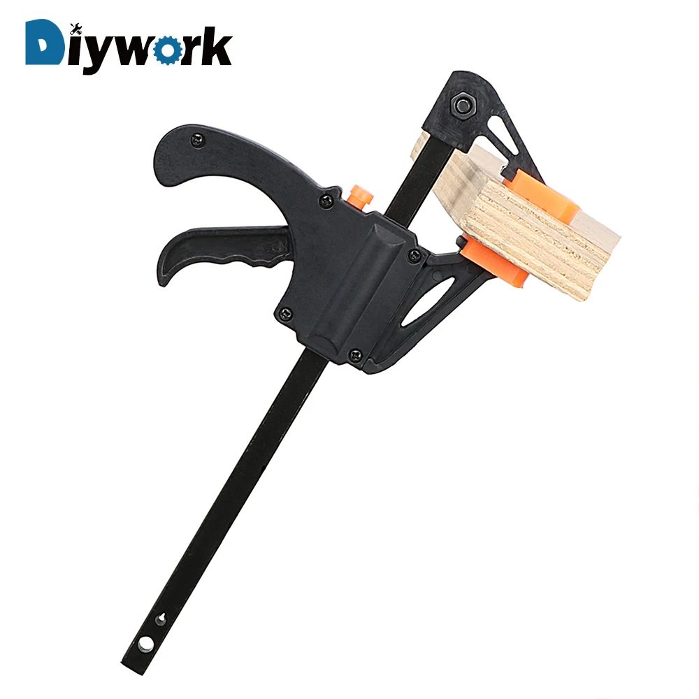 

DIYWORK Wooden Board Clip Clamp Ratchet Carpentry Fixed Clip Quick Release Quick Squeeze Woodworking F Folder Clip