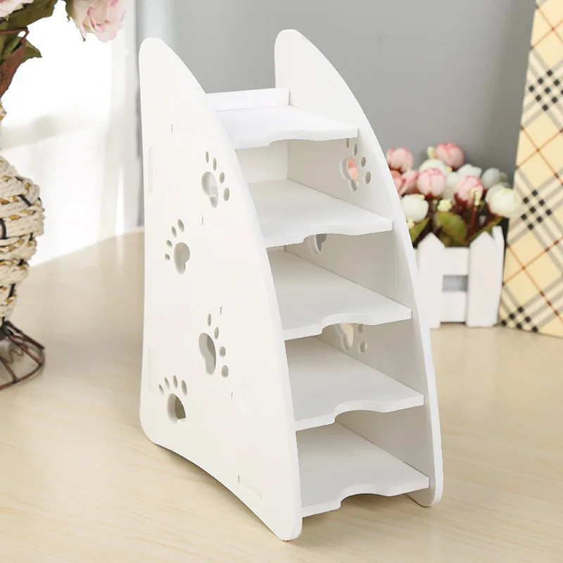 

Storage Wood Box Makeup Organizer Cosmetics Desk Accessories Desktop Organizer Storage Nail Polish Pen Brushes Box Container