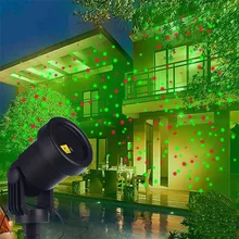 Уличный RG светодиодный светильник для лазерного проектора, наружный садовый светильник, декоративный домашний дом, праздничный светильник, беспроводной контроллер