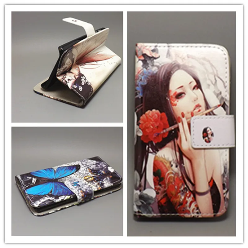 New Butterfly Flower Flag Designer Wallet Flip Stand Book cover Case for Nokia N603 603 free shpping | Мобильные телефоны и