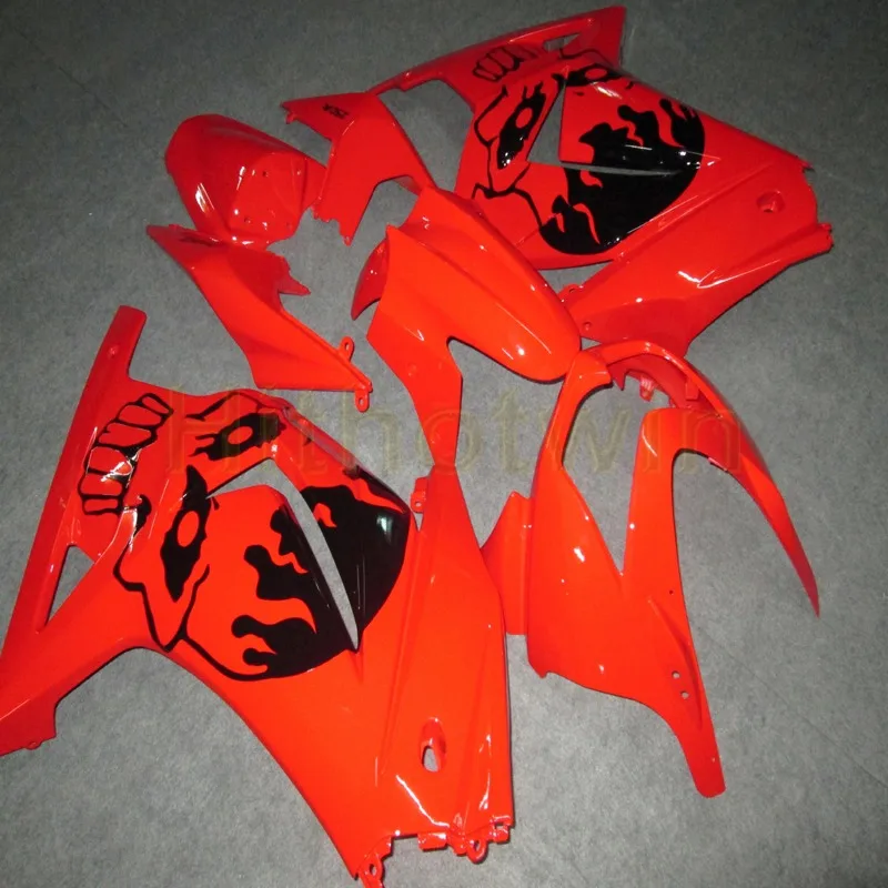 bolts+Custom Injection mold orange motorcycle article fairings for EX250 2008 2009 2010 2011 2012 250R bolts+Custom Injection mold orange motorcycle article fairings for EX250 2008 2009 2010 2011 2012 250R
