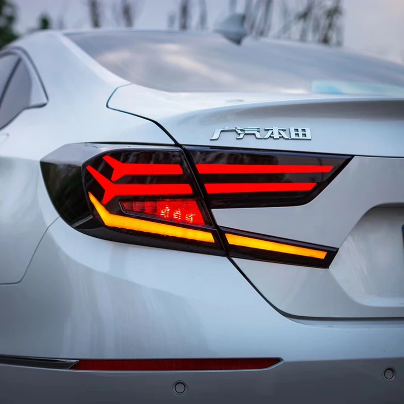 Год светодиодный задний фонарь для Honda Accord X 10th Автомобильный задний фонарь светодиодный фонарь торможение с движущимся сигналом света