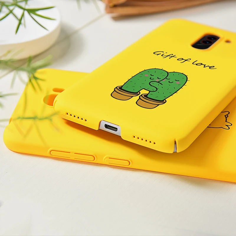 Hisomone Cute Animal Yellow Case For Xiaomi Pocophone F1 Mi A1 5X Hard Phone Case For Xiaomi Redmi 5 Plus 4X Note 5 Back Cover