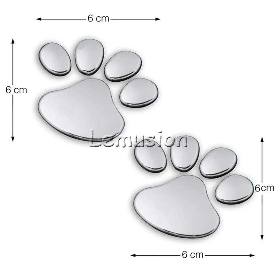 Овере 2 шт., автомобильные наклейки, 3D металлический медведь лапа Стайлинг для Fiat Punto Volkswagen VW Polo Passat B7 B8 Golf 5 6 7 Touran T5 Tiguan